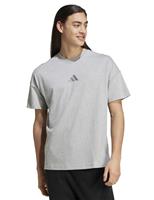 Adidas Pure Cotton Crew Neck T-Shirt Grey Marl