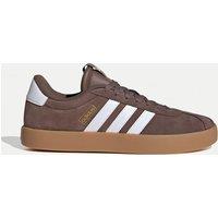 Adidas VL Court 3.0 Leather Trainers Brown Mix