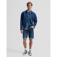 Lee 5 Pocket Denim Shorts Blue Denim