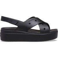 Crocs Brooklyn 4U Cross Strap Slingback Sandals Black