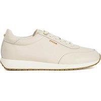 Dune London Leather Lace Up Trainers White