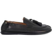 Dune London Leather Tassel Loafers Black