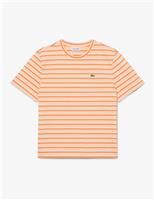 Lacoste Pure Cotton Jersey Striped T-Shirt Brown Mix