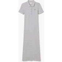 Lacoste Cotton Rich Ribbed Maxi T-Shirt Dress Grey