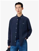 Regular Fit Pure Linen Oxford Shirt