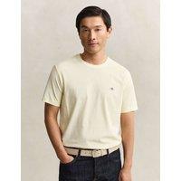 GANT Pure Cotton Shield Logo Crew Neck T-Shirt Yellow