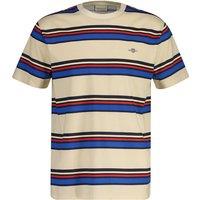GANT Pure Cotton Striped T-Shirt Cream Mix
