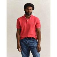 GANT Pure Cotton Pique Polo Shirt Red