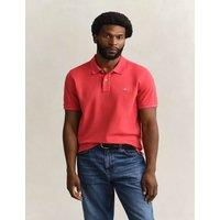 GANT Pure Cotton Pique Polo Shirt Red