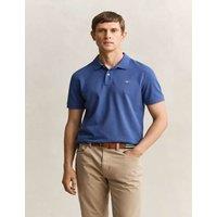 GANT Pure Cotton Pique Polo Shirt Blue