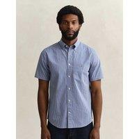 GANT Regular Fit Pure Cotton Gingham Oxford Shirt Blue