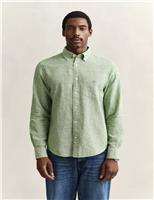 Regular Fit Linen Rich Shirt