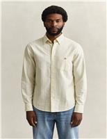 Regular Fit Pure Cotton Striped Oxford Shirt