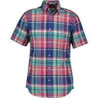GANT Regular Fit Pure Cotton Check Oxford Shirt Red Mix