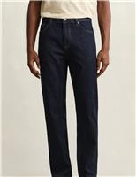 GANT Regular Fit Clean Wash 5 Pocket Jeans Blue Denim