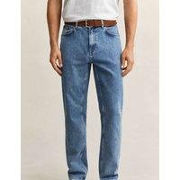 GANT Regular Fit Clean Wash 5 Pocket Jeans Light Blue