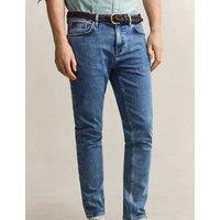 GANT Slim Fit Clean Wash 5 Pocket Jeans Blue Denim