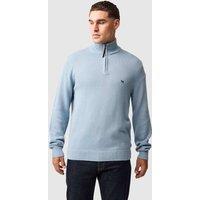 Rodd & Gunn Merrick Bay Pure Cotton Half Zip Jumper Light Blue