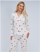 Modal Rich Croissant Print Pyjama Set