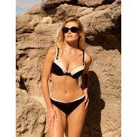 Boux Avenue Agadir Wired V-Neck Bikini Top (B-DD) Black Mix
