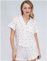 Heart Ribbed Shortie Set