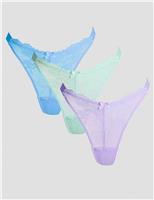 3 Pack Fran Lace Thongs