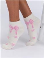 2 Pack Bow Trainer Socks