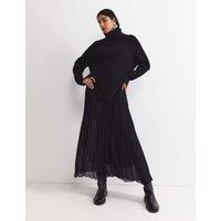 Sportscraft Pleated Midi Skirt Black