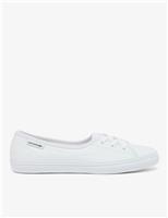 Lacoste Leather Lace Up Trainers White