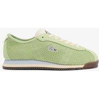 Lacoste Lace Up Textured Trainers Light Green