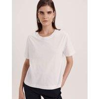SABA Pure Cotton Crew Neck T-Shirt White