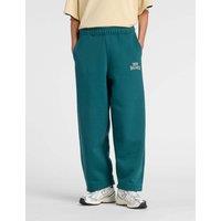 New Balance Cotton Rich Fleece Barrel Leg Joggers Dark Teal