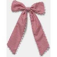 M&S Back To School Red Scallop Bow Red Mix