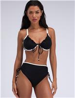 Ibiza Ribbed High Waisted Bikini Bottoms