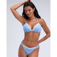 Boux Avenue Casablanca Polka Dot Brazilian Bikini Bottoms Blue Mix