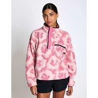 Columbia Helvetia Funnel Neck Fleece Sweatshirt Pink Magenta