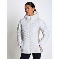 Columbia Powder Pass III Hybrid Hooded Puffer Jacket Soft White