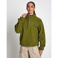 Columbia Helvetia Funnel Neck Fleece Sweatshirt Olive