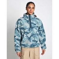 Columbia Helvetia Funnel Neck Fleece Sweatshirt Light Blue Mix