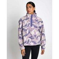 Columbia Helvetia Funnel Neck Fleece Sweatshirt Purple