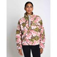 Columbia Helvetia Funnel Neck Fleece Sweatshirt Pink Mix