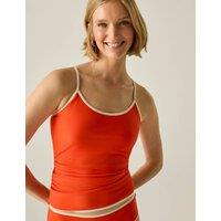 Regatta Kyra Padded Scoop Neck Tankini Top Orange