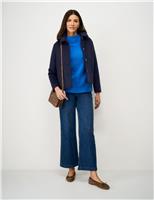 Wool Blend Collared Jacket