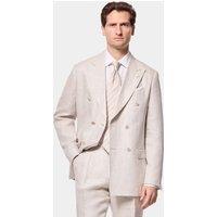Hawes & Curtis Tailored Fit Pure Linen Suit Jacket Neutral