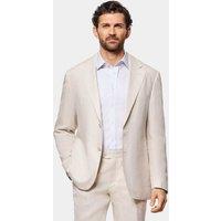 Hawes & Curtis Tailored Fit Pure Linen Suit Jacket Stone