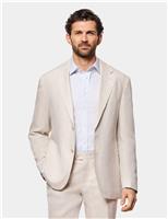 Hawes & Curtis Tailored Fit Pure Linen Suit Jacket Stone
