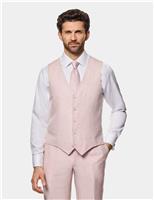 Tailored Fit Pure Linen Waistcoat