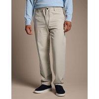 Boss Regular Fit Elasticated Waist Chinos Beige