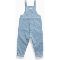 MORI Denim Striped Dungarees (3 Mths - 4 Yrs) Blue