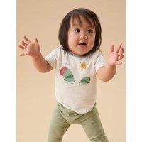 MORI Pure Cotton The Very Hungry Caterpillar T-Shirt (3 Mths - 5 Yrs) White Mix